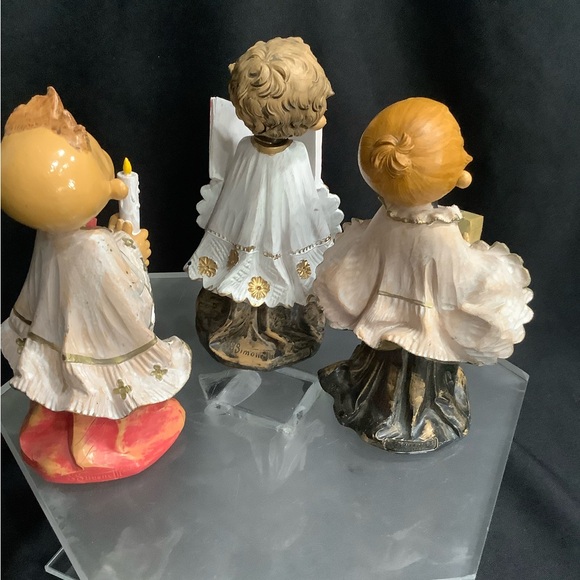 Fontanini Italian Vintage Ceramic Choir Boy Figurines 7” 3 pc Christmas Decor - Picture 6 of 16